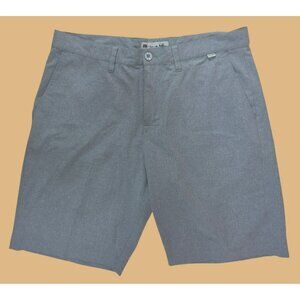 Travis Mathew Mens Gray Stretch Blend Chino Shorts 36